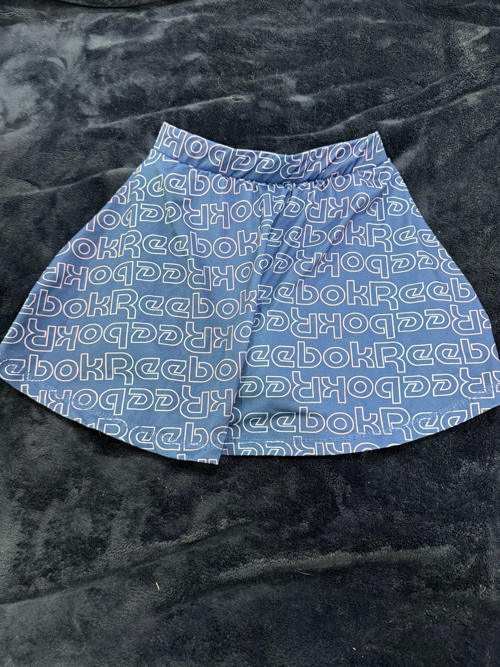 Reebok Navy Blue Logo Circle Skirt